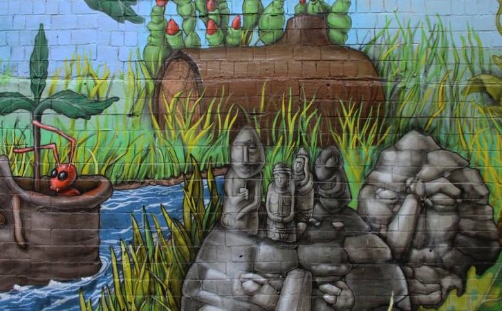 Мурал «Back to the roots» на Оболоні в Києві
