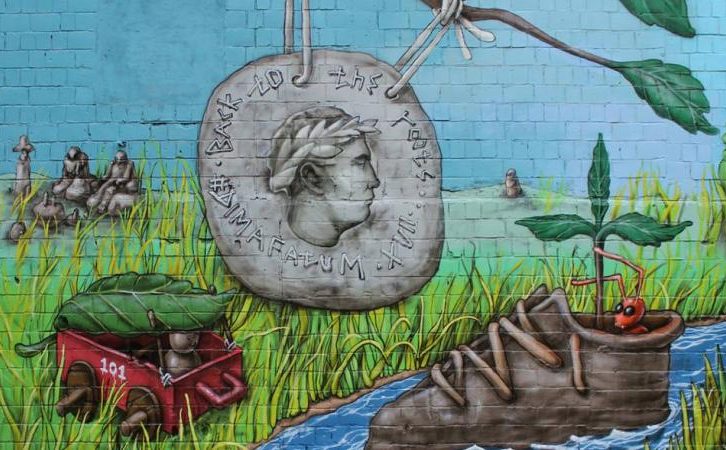 Мурал «Back to the roots» на Оболоні