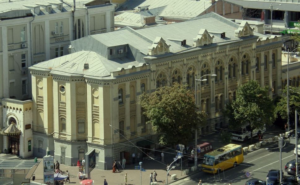 Синагога Бродського з висоти польоту