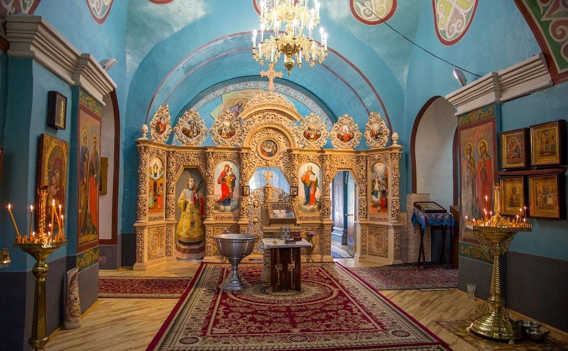 Інтерʼєр храму Видубицького монастиря